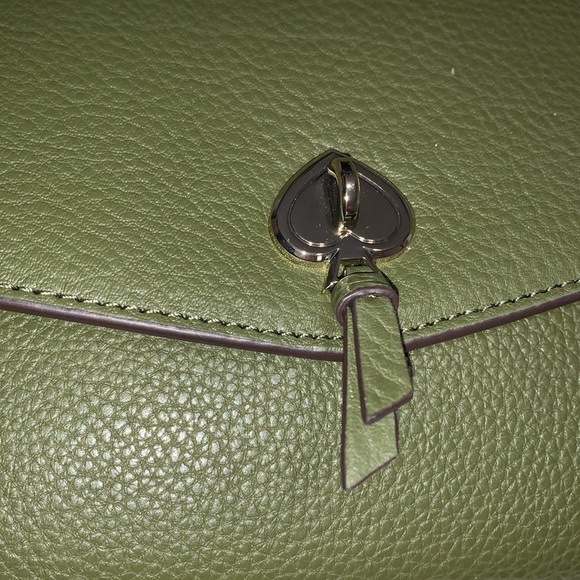 ♠️ kate spade ♠️Marti Pebbled Leather Flap Wallet Crossbody Bag, Enchanted Green - Picture 3 of 13